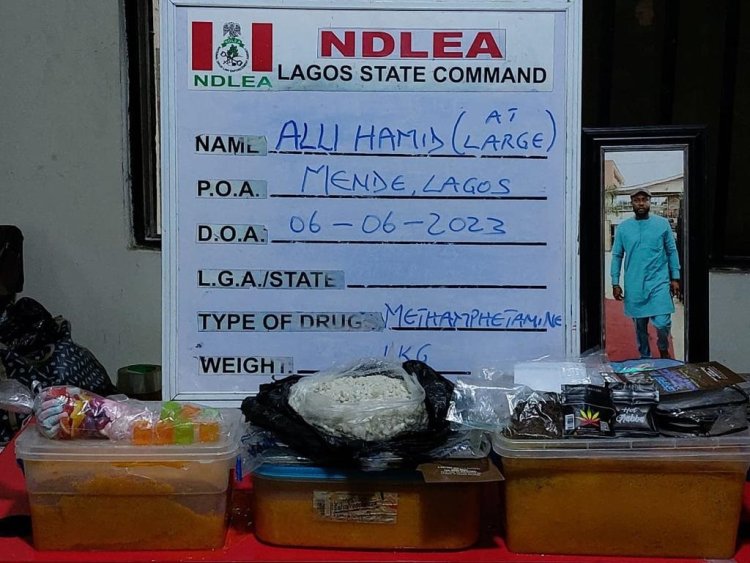 NDLEA uncovers Meth Lab in Lagos residential community, recovers packs of illicit drug