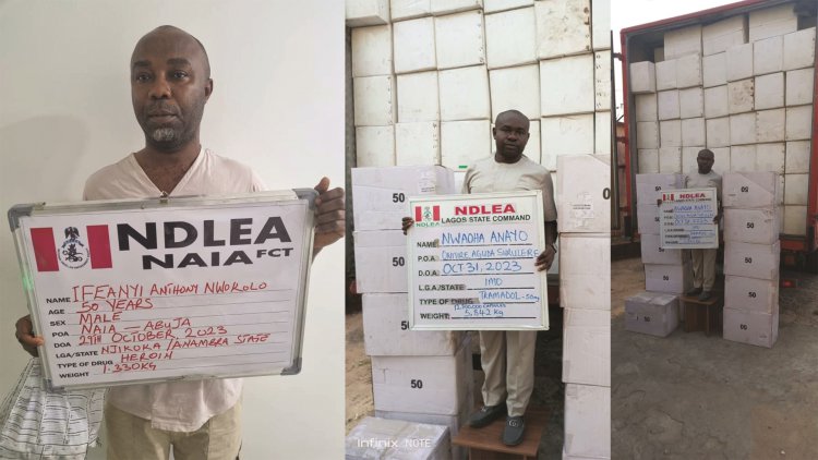 14.4 million pills of opioids seized in Lagos raids as trafficker excretes 86 wraps of heroin 