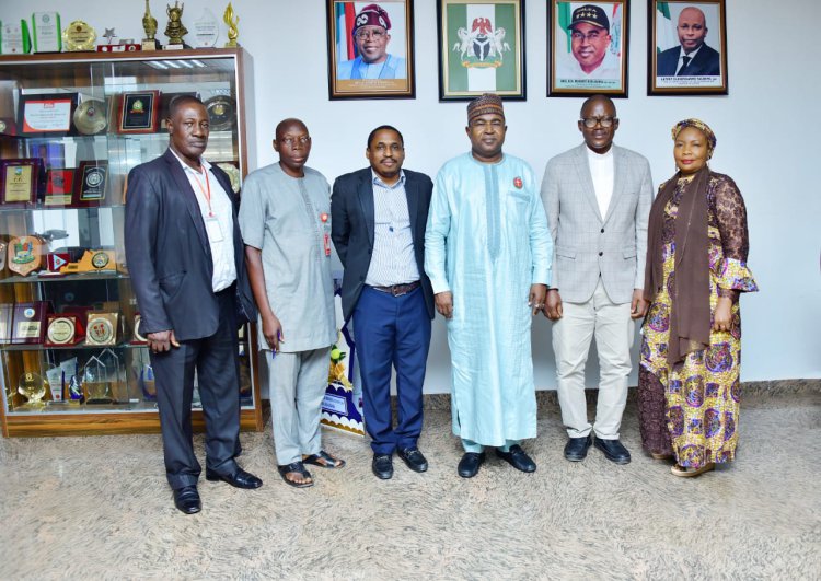 Photos: Brig. Gen. Mohamed Buba Marwa (Retd) receives Members of Management of Veritas University Abuja led by the Vice-Chancellor Rev.fr.Prof. Hyacinth Ichoku