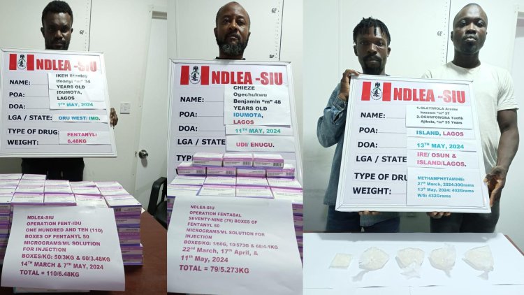 NDLEA smashes 2 drug cartels, recovers multi-billion-naira cocaine, fentanyl consignments