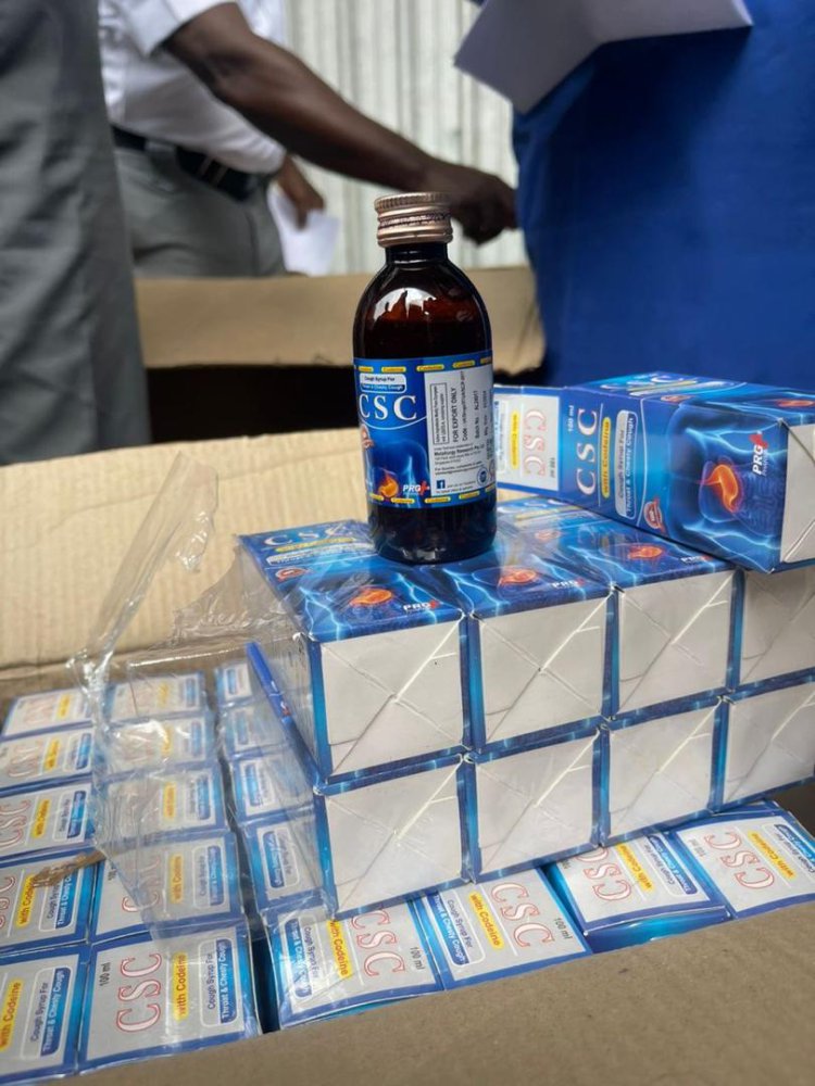 Codeine syrup, Loud consignments worth over N2.1billion intercepted at Lagos, P/H ports