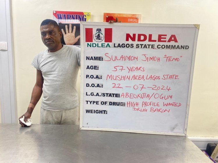 After years of evading arrest, NDLEA nabs most wanted Lagos drug baron, Temo