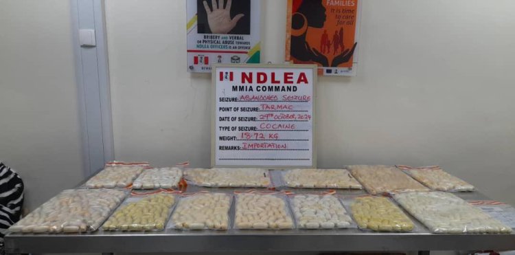 N4.4billion worth cocaine seized at Lagos airport as NDLEA grills 30 suspects