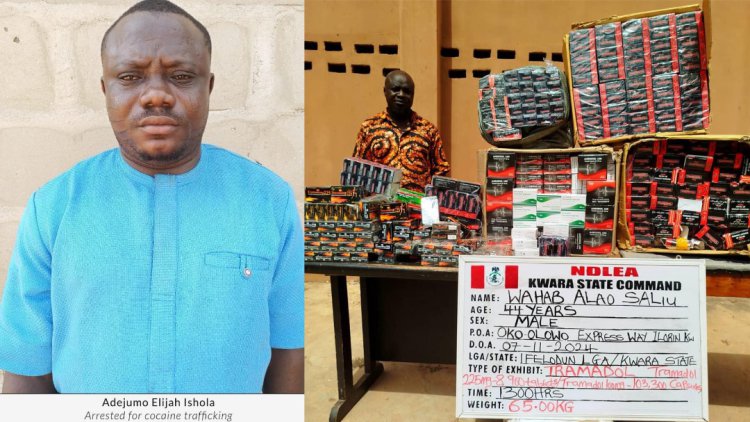 NDLEA smashes cross-border drug syndicates, arrests 6 kingpins, recovers cocaine, opioids