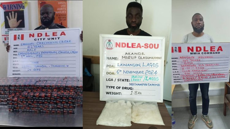 UK, Italy, Turkey, Qatar-bound cocaine, meth consignments intercepted in Lagos, Abuja