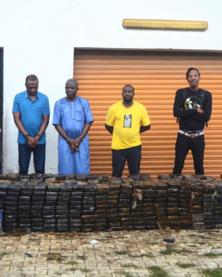 2.1 tons cocaine seizure: 4 drug lords get 28yrs in jail, forfeit VGC houses, N67m, $50,000