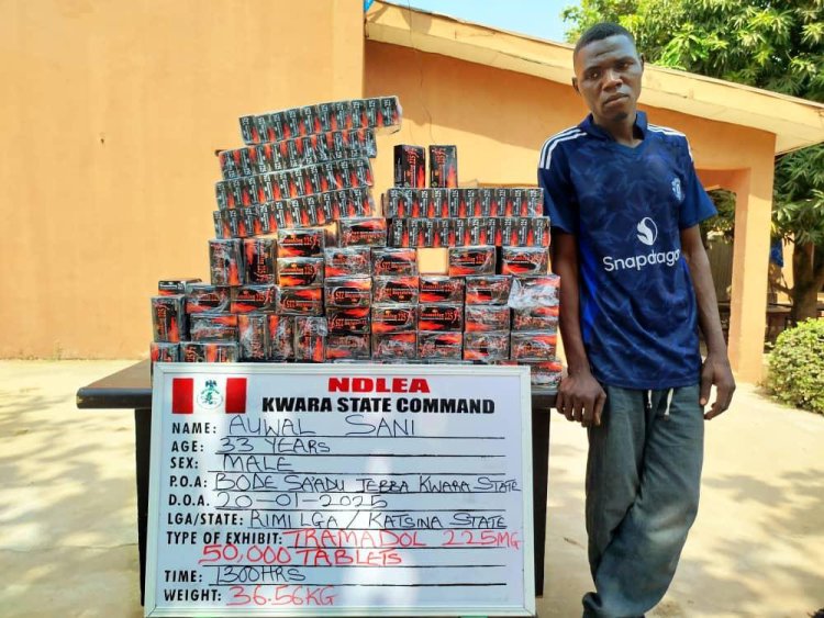 NDLEA intercepts UK-bound illicit drug consignment in duvet at Lagos airport, arrests 2