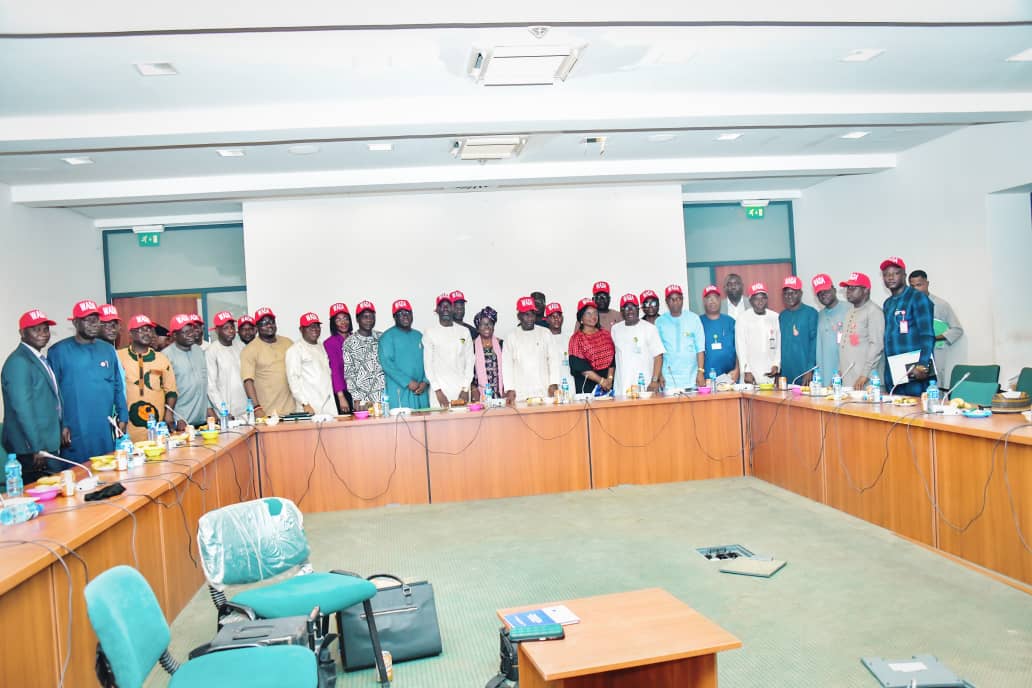 Photos: NDLEA Senior Management Staff in an Interactive session with House of Representatives Committee on Narcotic Drugs headed by Hon. Abass Adigun at th ....